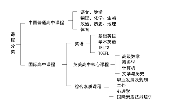 雙威國(guó)際學(xué)校課程分類